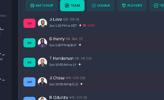 Sleeper Player Tracker preview
